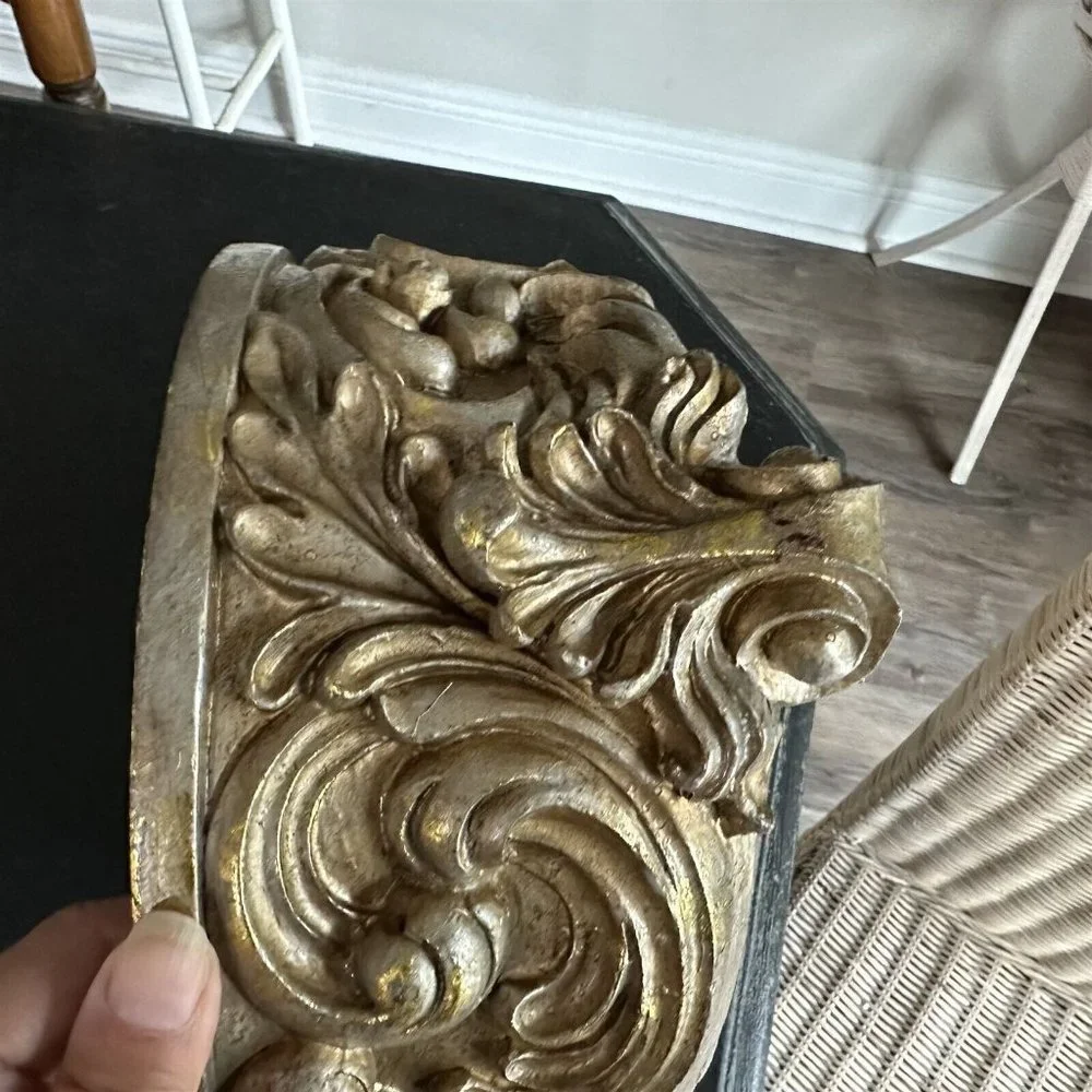 Jewelry Trinket Box Vanity Box Art Nouveau Style Resin Repousse Footed Lined